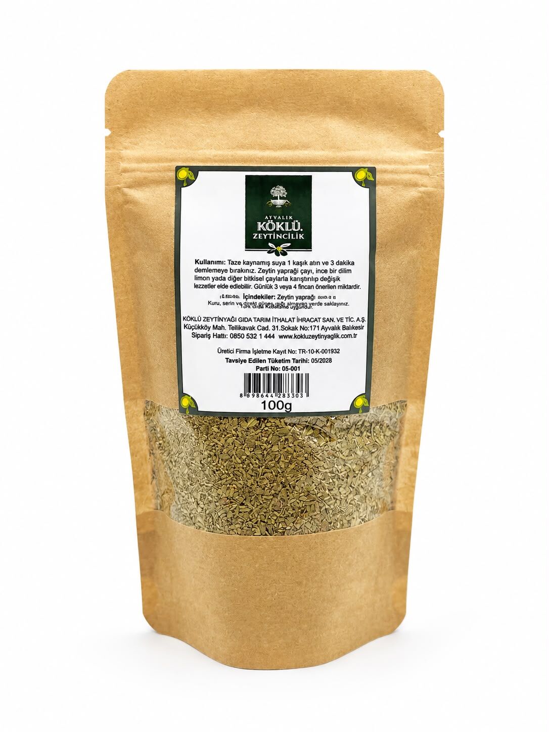 Zeytin Yaprağı Çayı – Dökme Paket Çay 100 gr
